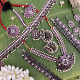 Vriksham Traditional Black Polish Kemp Bridal Set-G17583